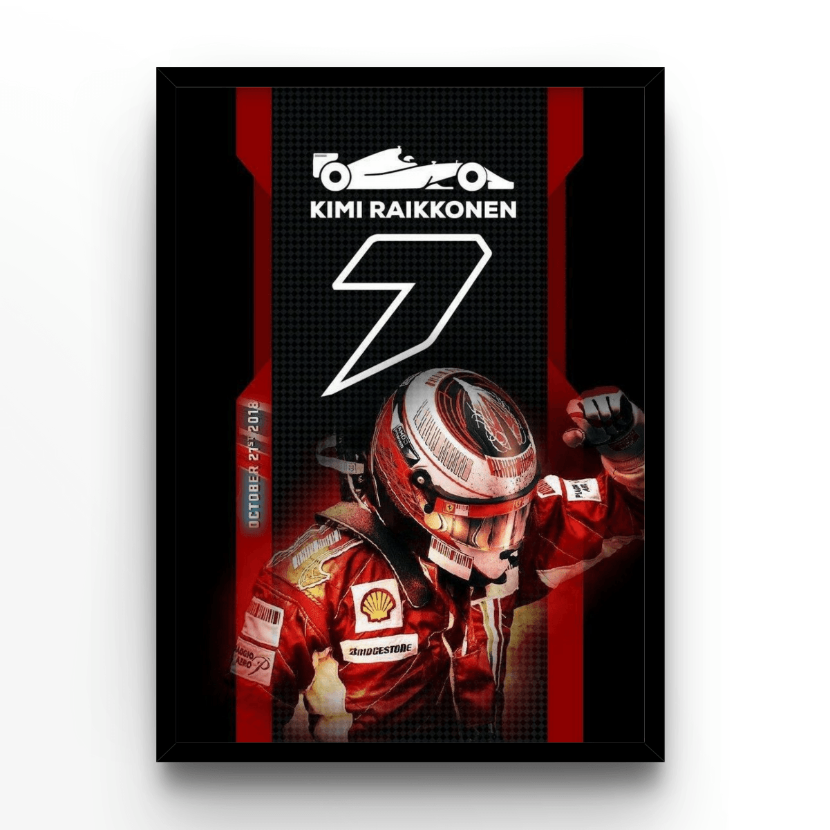 Kimi Räikkönen 2 - A4, A3, A2 Posters Base - Poster Print Shop / Art Prints / PostersBase