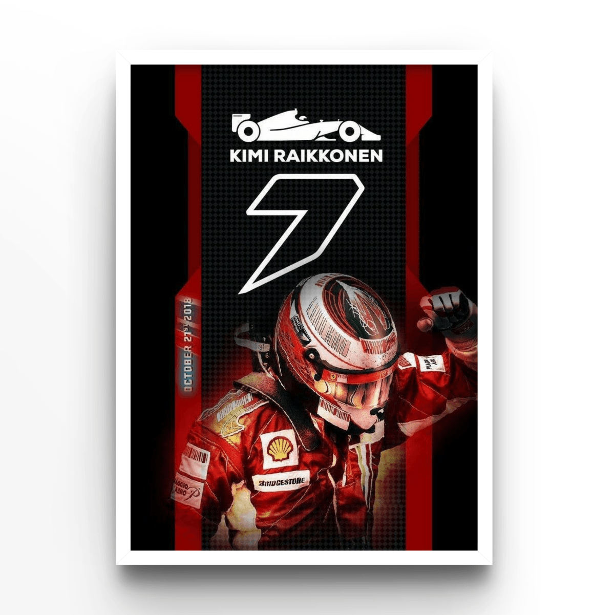 Kimi Räikkönen 2 - A4, A3, A2 Posters Base - Poster Print Shop / Art Prints / PostersBase