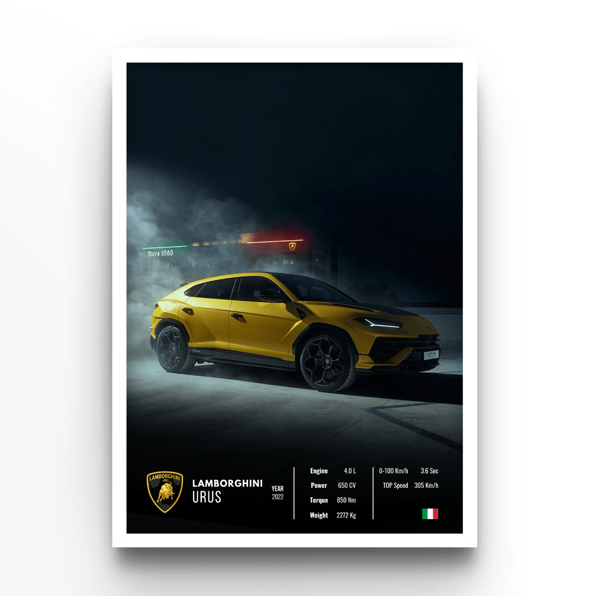 Lamborghini Urus Collector - A4, A3, A2 Posters Base - Poster Print Shop / Art Prints / PostersBase