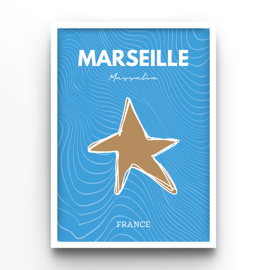 Marseille - A4, A3, A2 Posters Base - Poster Print Shop / Art Prints / PostersBase