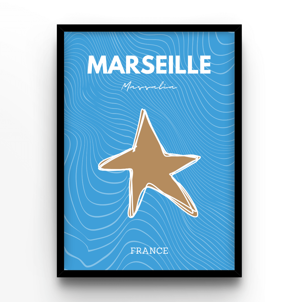 Marseille - A4, A3, A2 Posters Base - Poster Print Shop / Art Prints / PostersBase