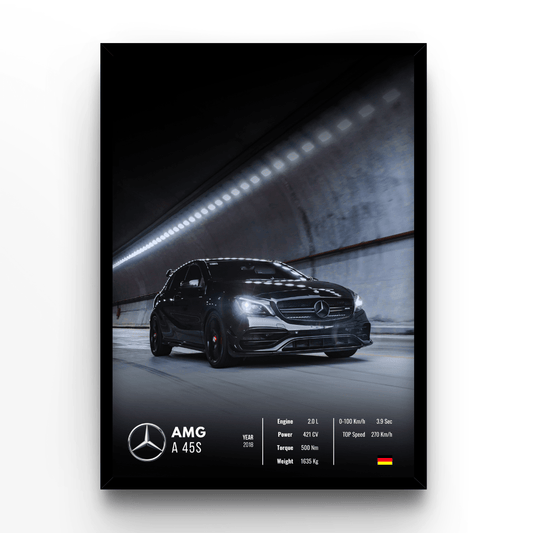 Mercedes AMG A 45S Collector - A4, A3, A2 Posters Base - Poster Print Shop / Art Prints / PostersBase
