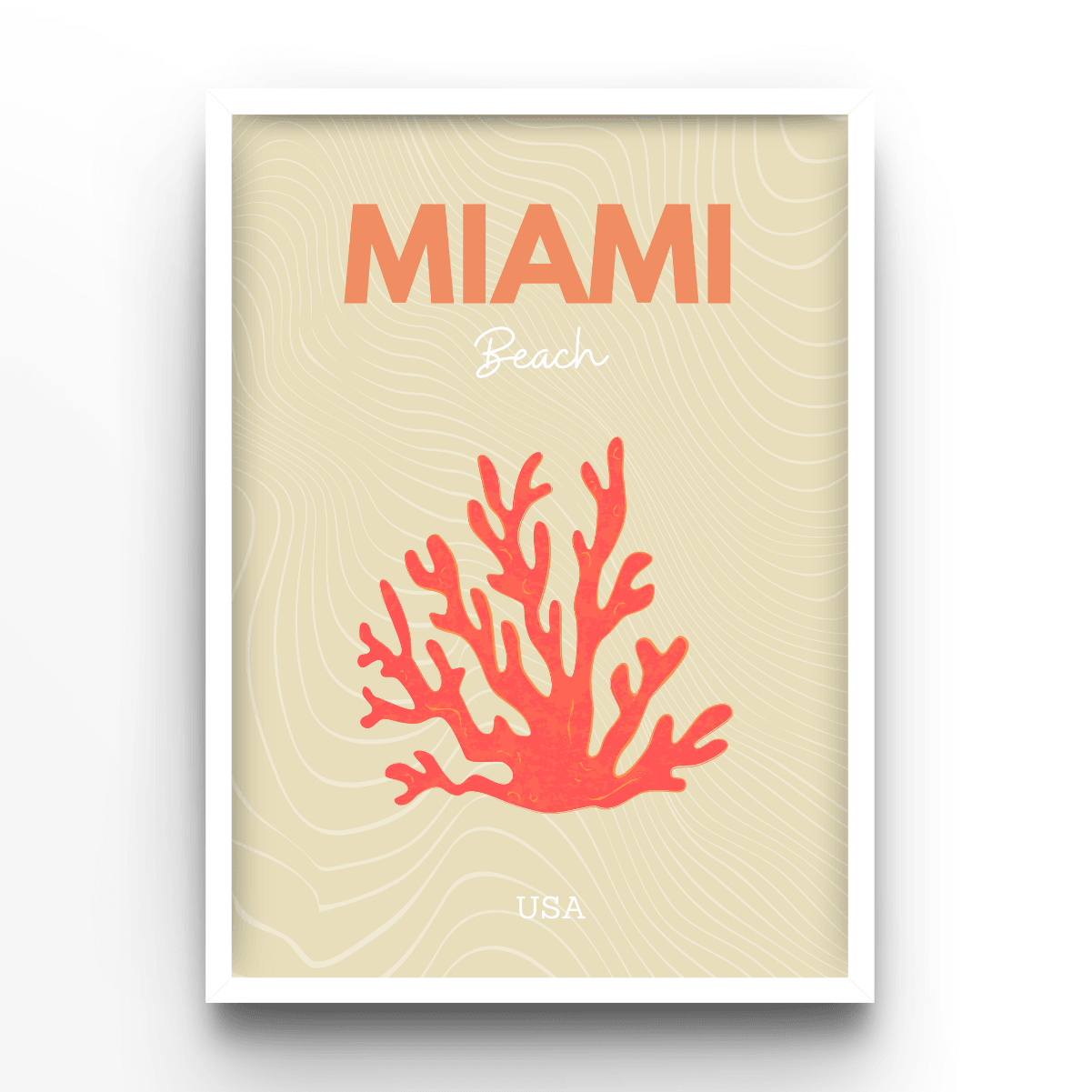 Miami - A4, A3, A2 Posters Base - Poster Print Shop / Art Prints / PostersBase