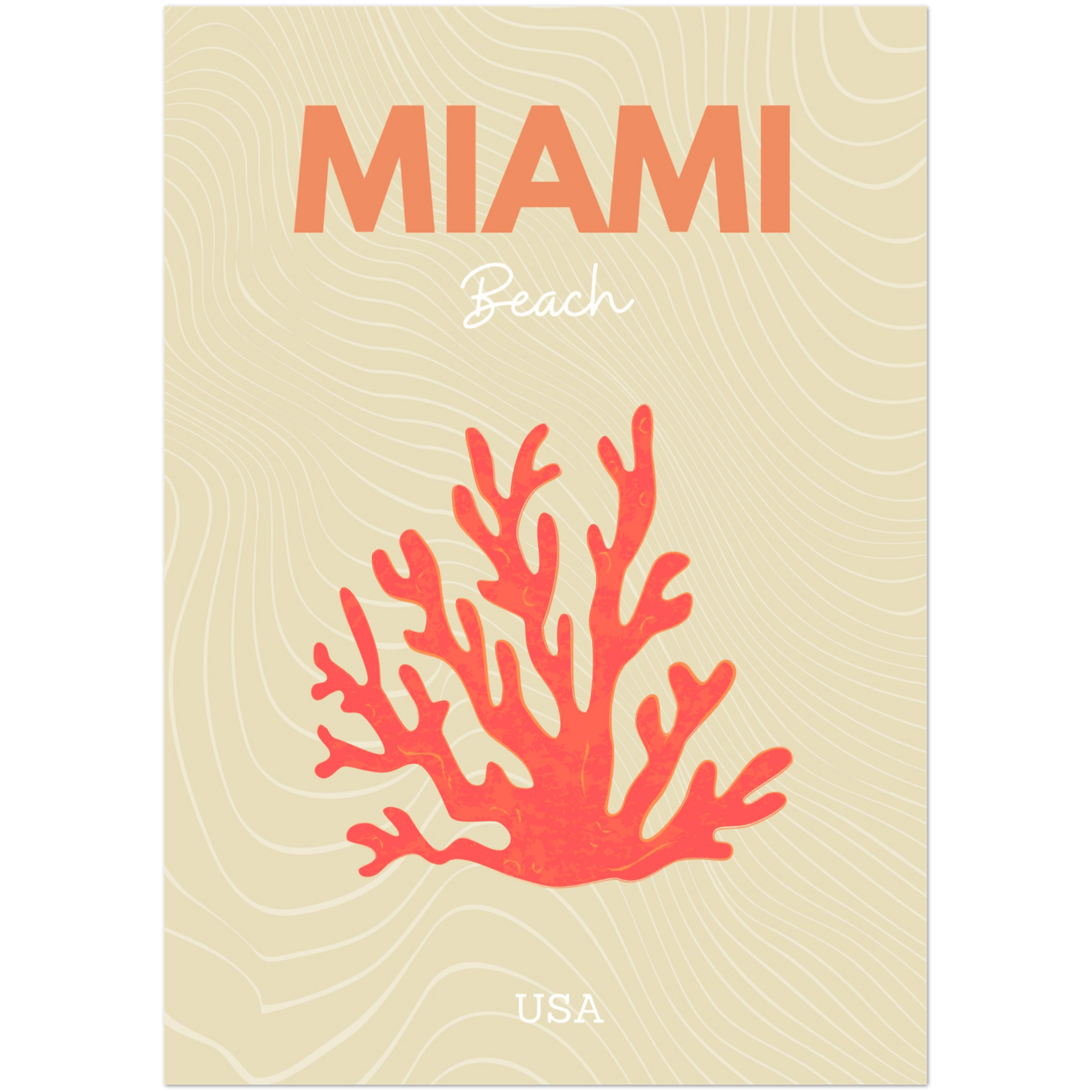 Miami - A4, A3, A2 Posters Base - Poster Print Shop / Art Prints / PostersBase