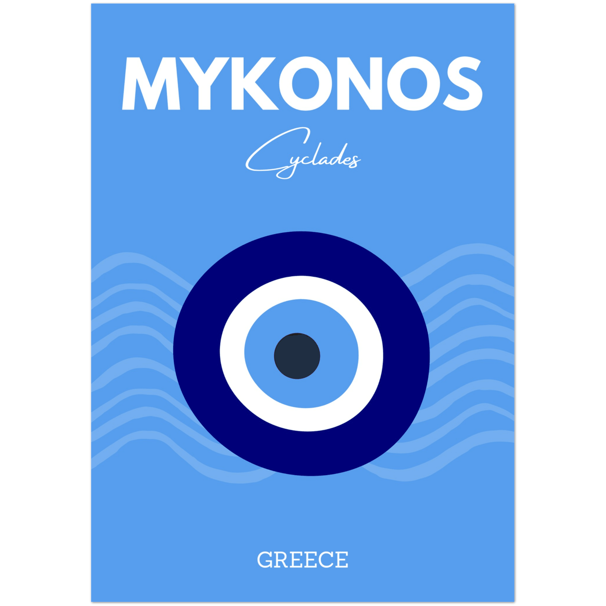 Mykonos - A4, A3, A2 Posters Base - Poster Print Shop / Art Prints / PostersBase