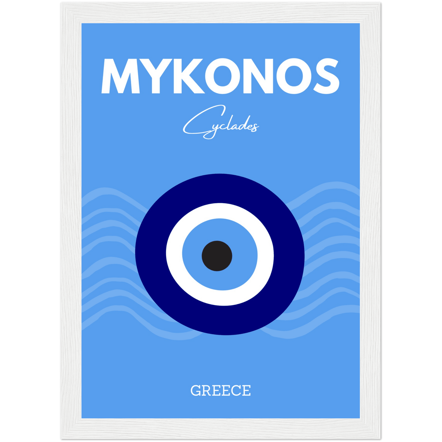 Mykonos - A4, A3, A2 Posters Base - Poster Print Shop / Art Prints / PostersBase