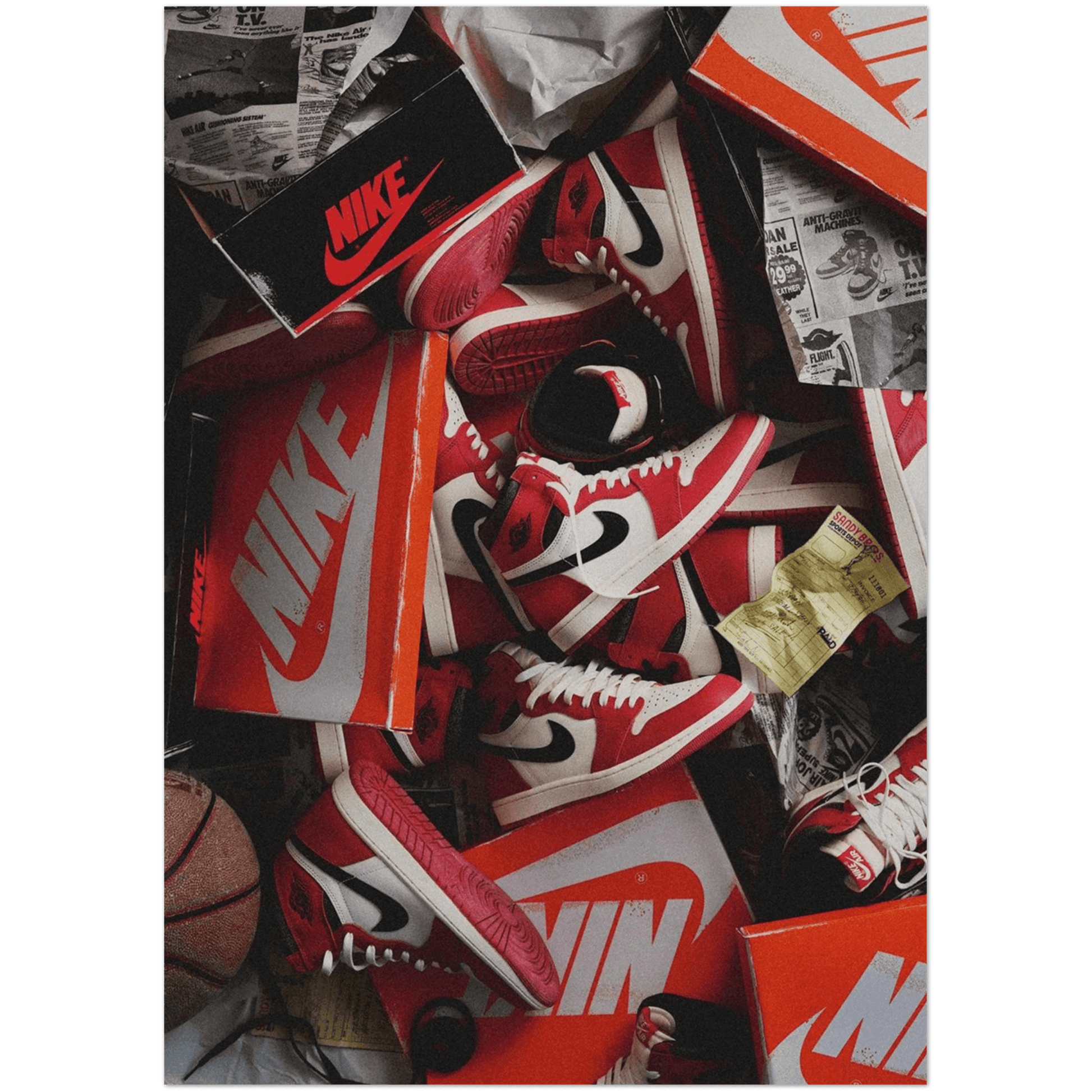 "Nike Shoes" - A4, A3, A2 Posters Base - Poster Print Shop / Art Prints / PostersBase