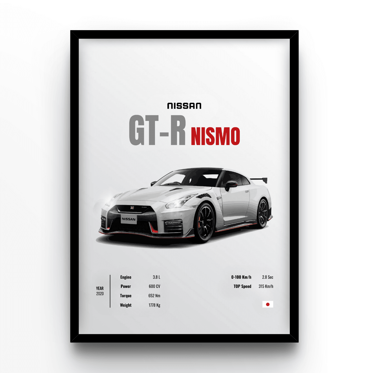 Nissan GT-R Nismo - A4, A3, A2 Posters Base - Poster Print Shop / Art Prints / PostersBase