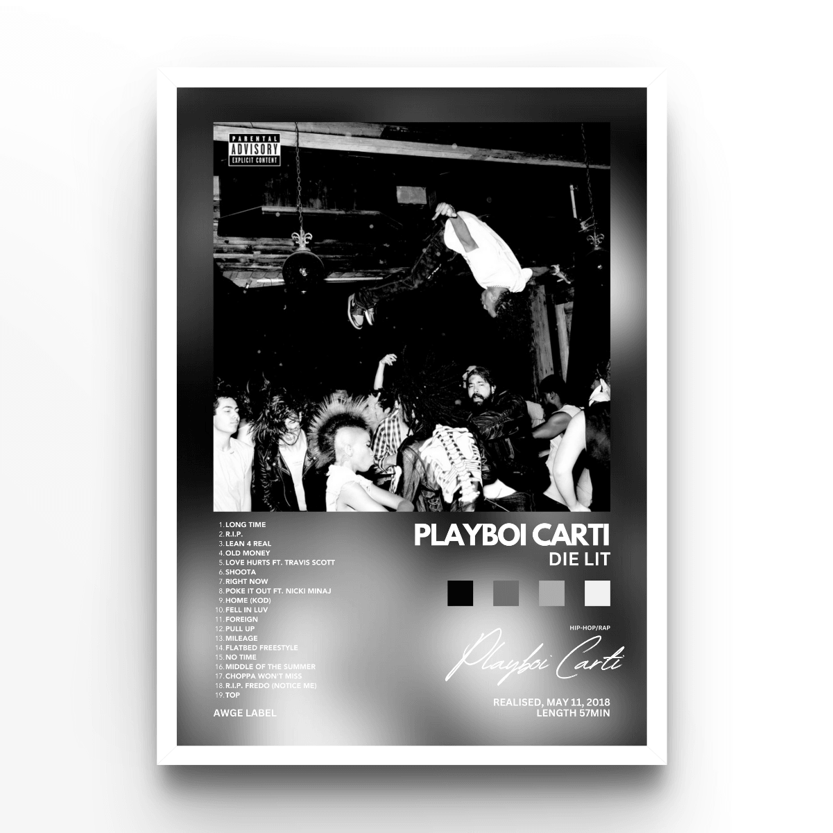 Playboi Carti Album - A4, A3, A2 Posters Base - Poster Print Shop / Art Prints / PostersBase