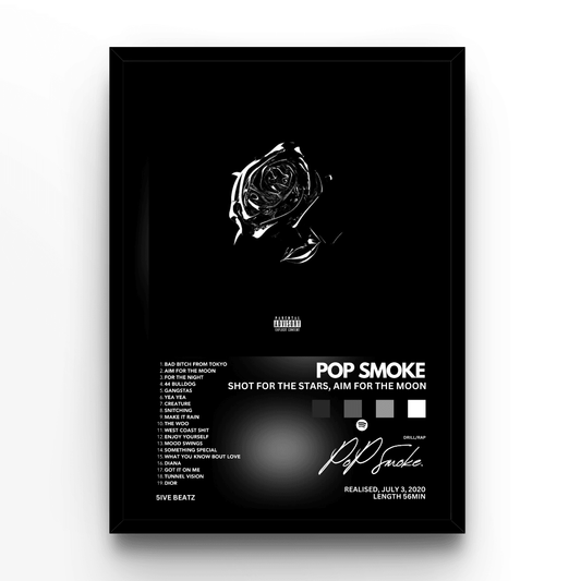 Pop Smoke Album - A4, A3, A2 Posters Base - Poster Print Shop / Art Prints / PostersBase