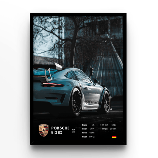 Porsche GT3 RS Collector - A4, A3, A2 Posters Base - Poster Print Shop / Art Prints / PostersBase