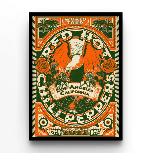 Red Hot Chili Peppers California - A4, A3, A2 Posters Base - Poster Print Shop / Art Prints / PostersBase