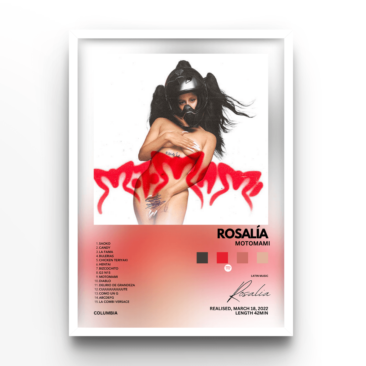 Rosalia Motomami - A4, A3, A2 Posters Base - Poster Print Shop / Art Prints / PostersBase