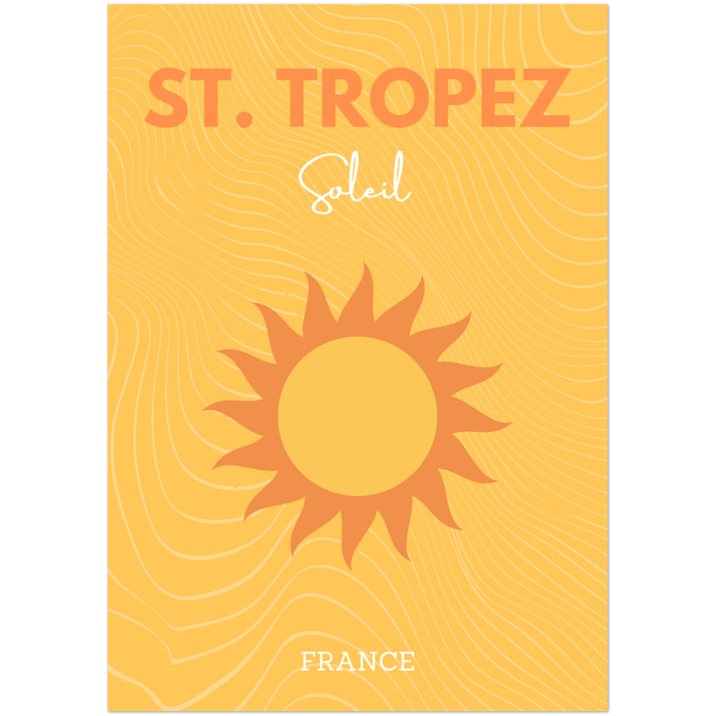 Saint-Tropez - A4, A3, A2 Posters Base - Poster Print Shop / Art Prints / PostersBase