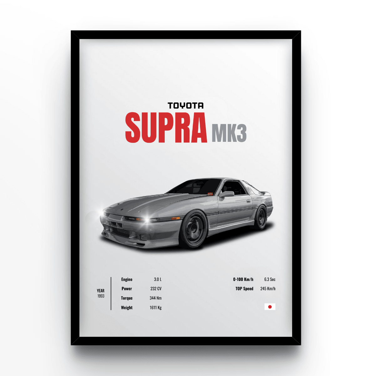 Supra MK3 - A4, A3, A2 Posters Base - Poster Print Shop / Art Prints / PostersBase