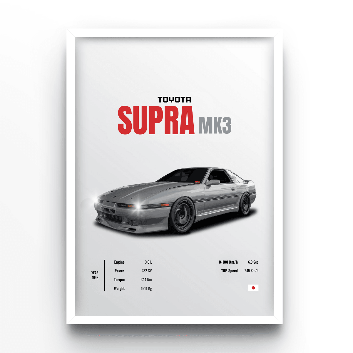 Supra MK3 - A4, A3, A2 Posters Base - Poster Print Shop / Art Prints / PostersBase