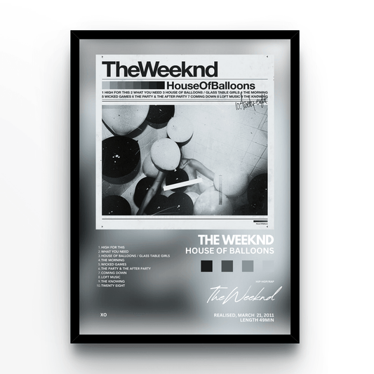 The Weeknd House of balloons - A4, A3, A2 Posters Base - Poster Print Shop / Art Prints / PostersBase