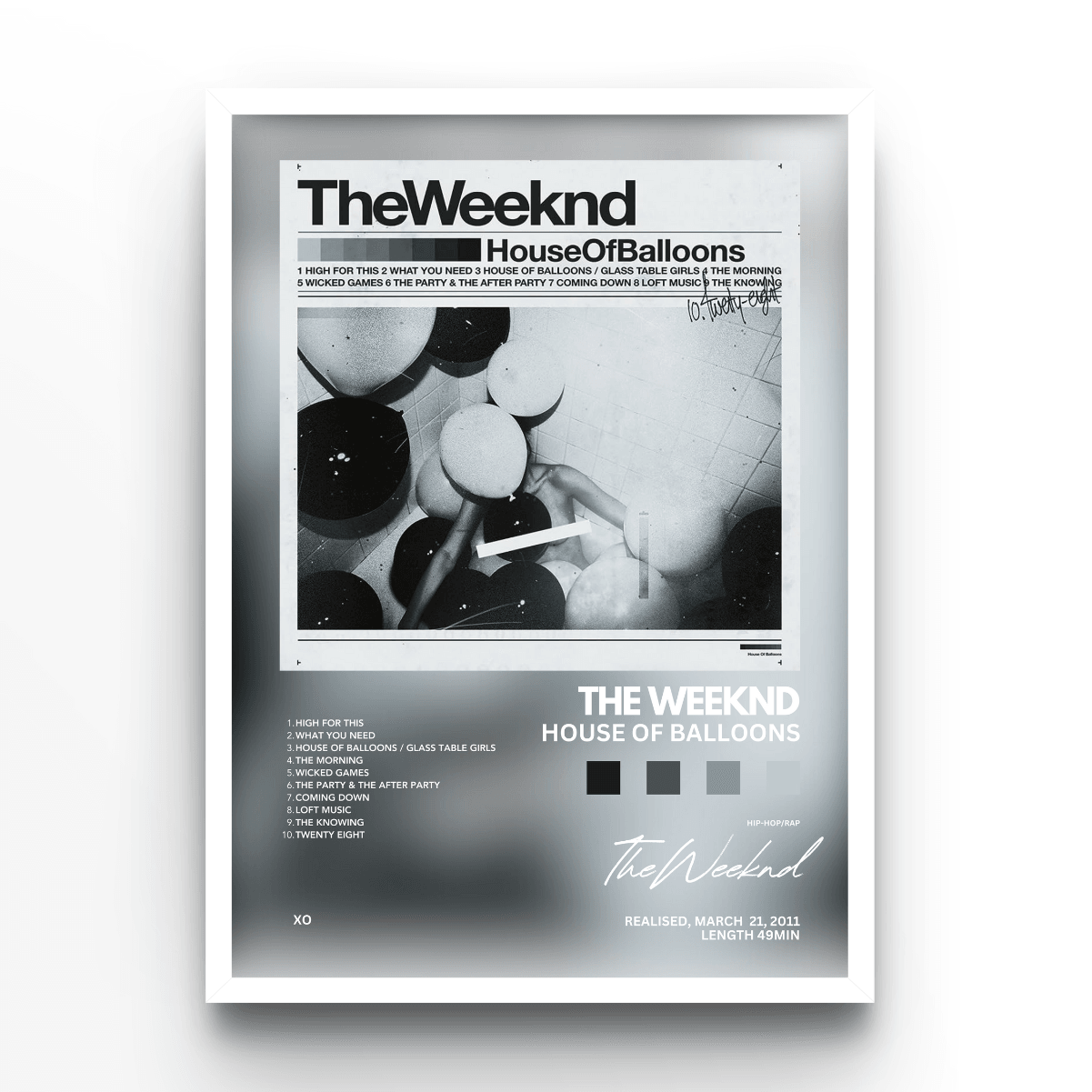 The Weeknd House of balloons - A4, A3, A2 Posters Base - Poster Print Shop / Art Prints / PostersBase