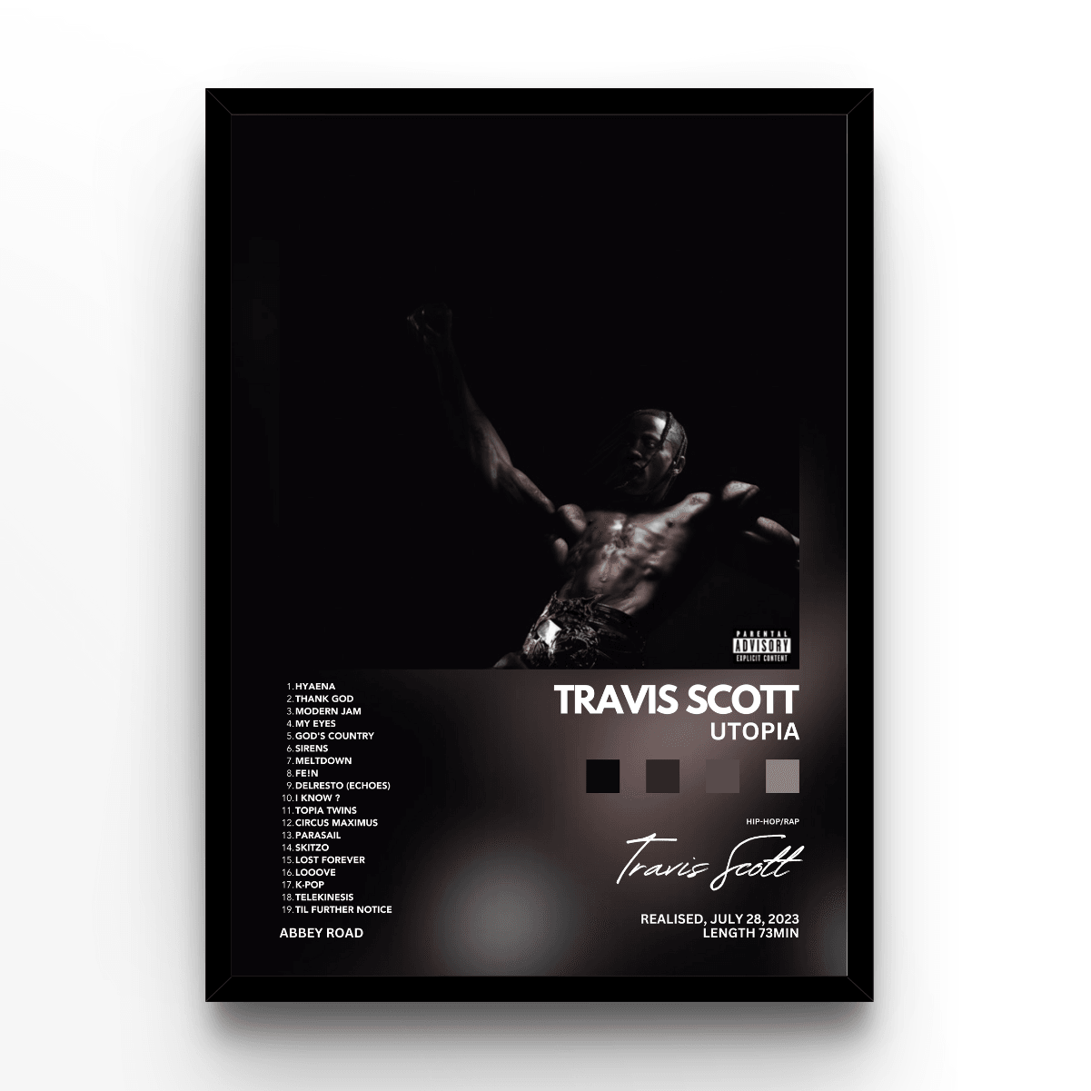 Travis Scott Utopia - A4, A3, A2 Posters Base - Poster Print Shop / Art Prints / PostersBase