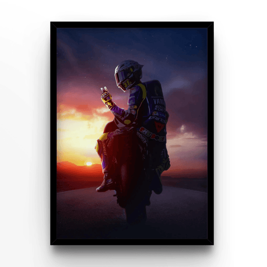 Valentino Rossi 1 - A4, A3, A2 Posters Base - Poster Print Shop / Art Prints / PostersBase