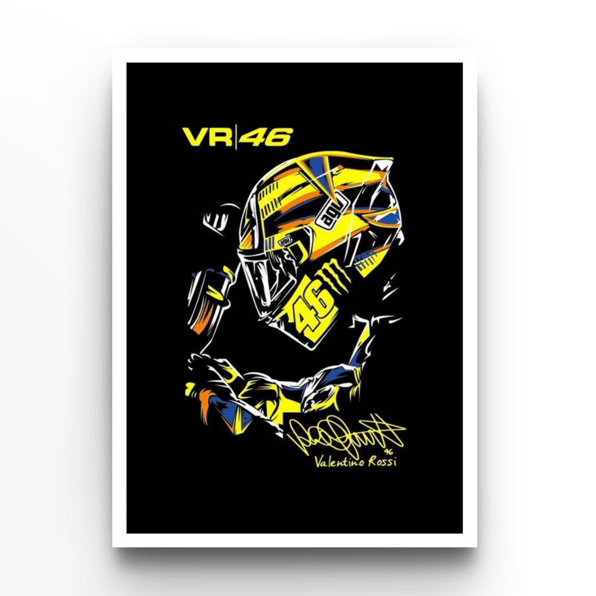 Valentino Rossi 2 - A4, A3, A2 Posters Base - Poster Print Shop / Art Prints / PostersBase