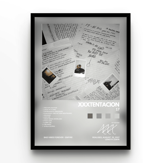 XXXTentacion 17 - A4, A3, A2 Posters Base - Poster Print Shop / Art Prints / PostersBase