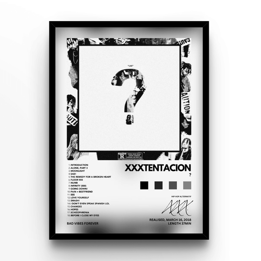 XXXTentacion ? - A4, A3, A2 Posters Base - Poster Print Shop / Art Prints / PostersBase